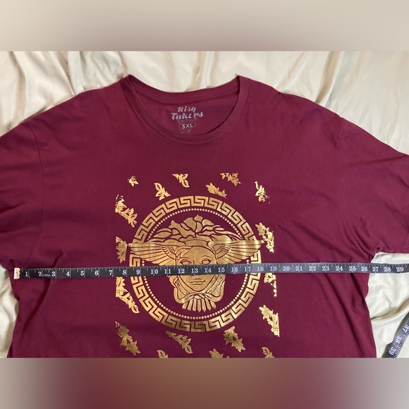 Men’s RISQ TAKERS Graphic T-Shirt, Size 3XL, VICTORY, Maroon & Gold colors - Picture 2 of 5